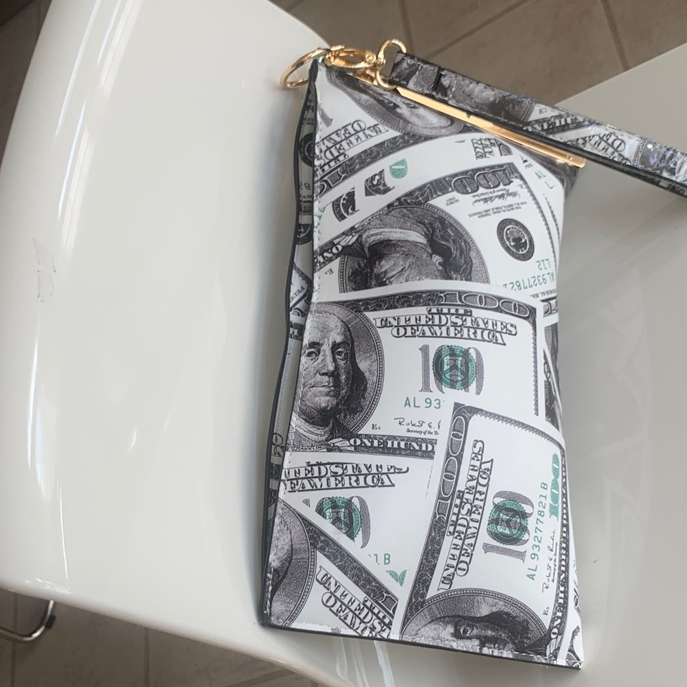 Stylish Money Print Women's Clutch